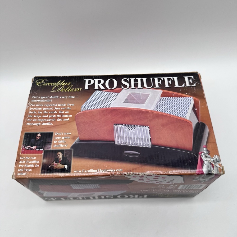 Excalibur Deluxe Pro Shuffle Automatic Card Shuffler 425W